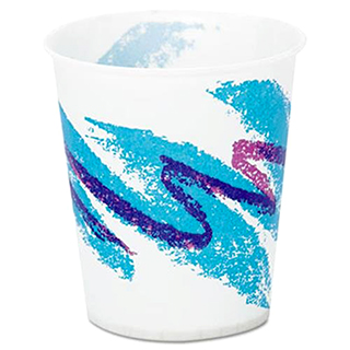 3,000 "Jazzy ‘90s" Design Wax Paper Cups