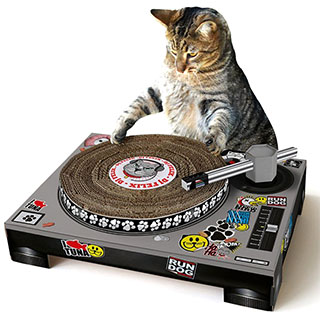 DJ Kitty Cat Turntable Scratcher