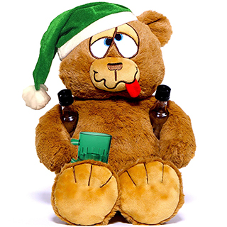 Drunk Christmas Teddy Bear