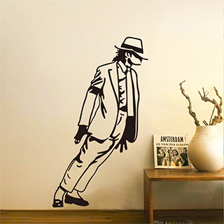 Leaning Michael Jackson Wall Decal