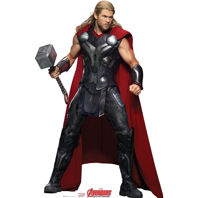 Life-Sized Cardboard Thor