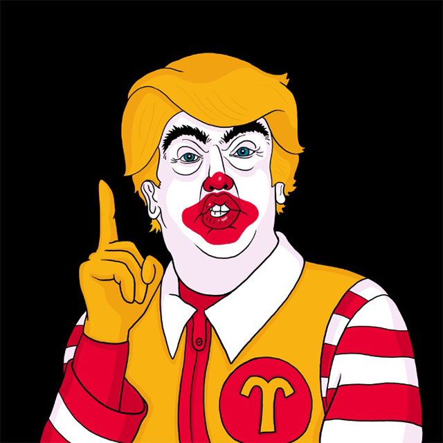 McDonald Trump canvas print