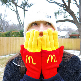 Mickey D’s French Fries gloves