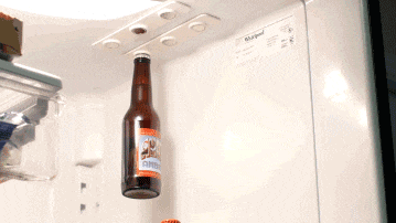 Bottle-Hanging Fridge Magnets