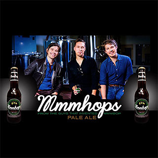 The Hanson Brothers now brew their own beer. It is called Mmmhops.