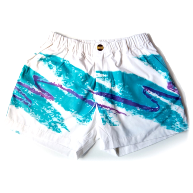 ‘90s "Jazz Design" Boat Shorts