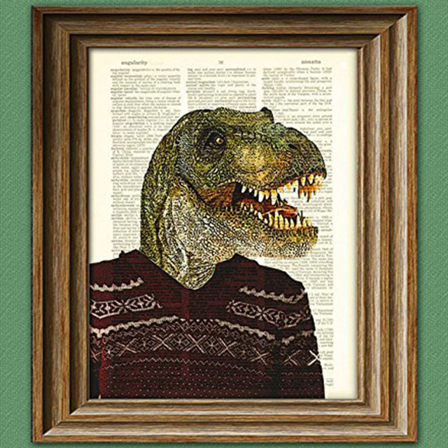 Dictionary Dinosaur Collage