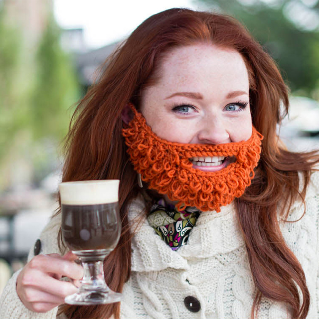 Hand-Knit Redhead Beard