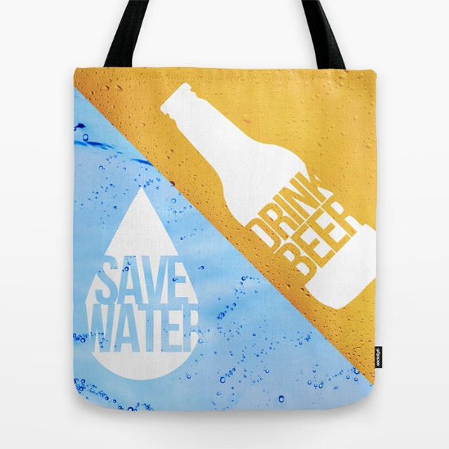 Save Water Drink Beer bag