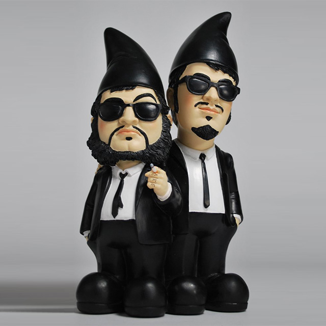 Blues Brothers Garden Gnomes