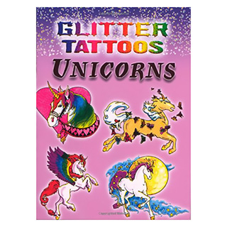 Glittery Unicorn Temporary Tattoos