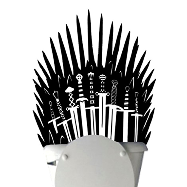 Iron Throne Bathroom Decal