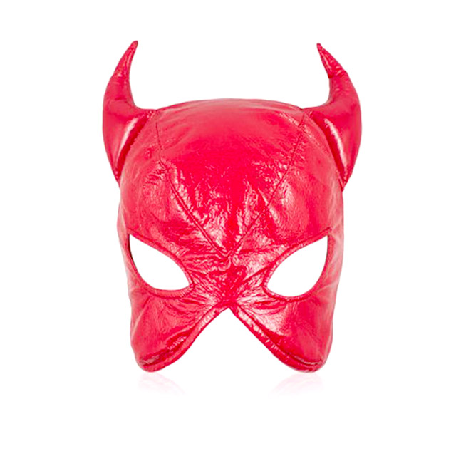 PVC Red Devil Mask