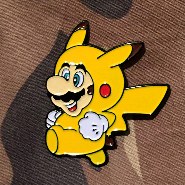 Mario Pikachu Cosplay Pin