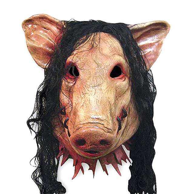 Wigged Pig Mask from Saw