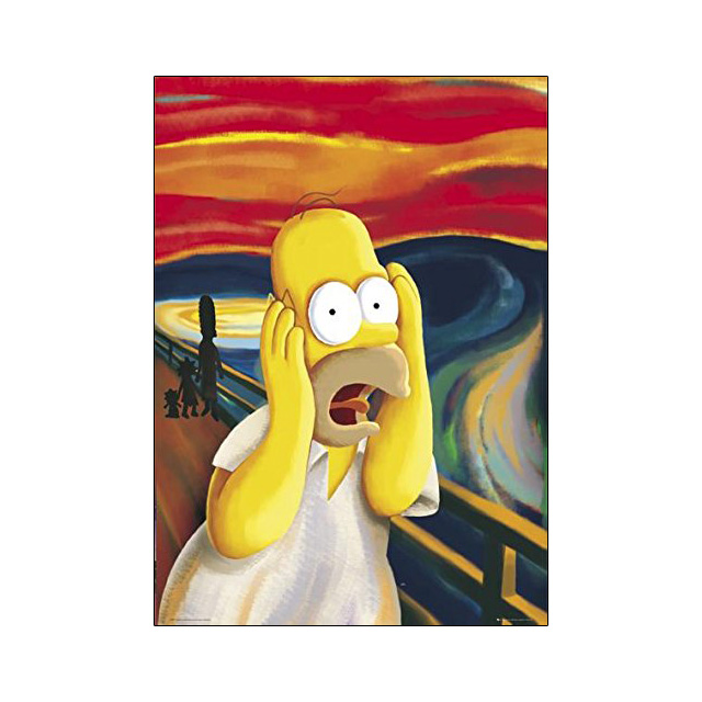 Homer Simpson Scream Poster