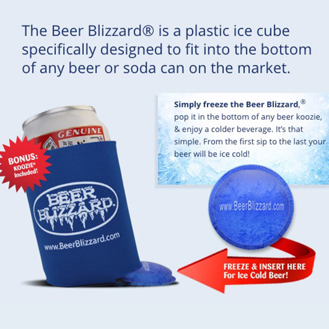 Beer Blizzard Koozie Insert