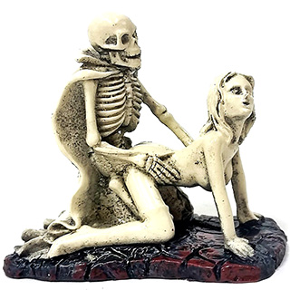 Doggystyle Skeleton Sex Statue