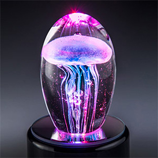 Glow in the Dark Glass Jellyfish