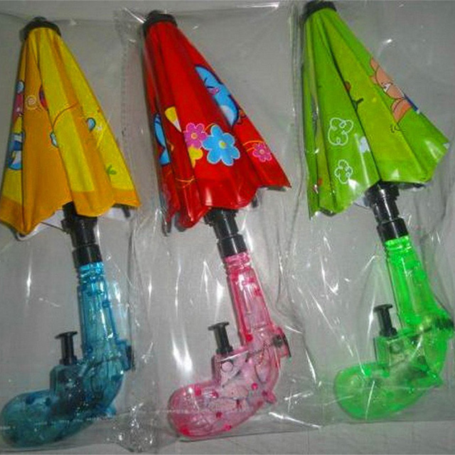 Squirt Guns with Umbrella Shields