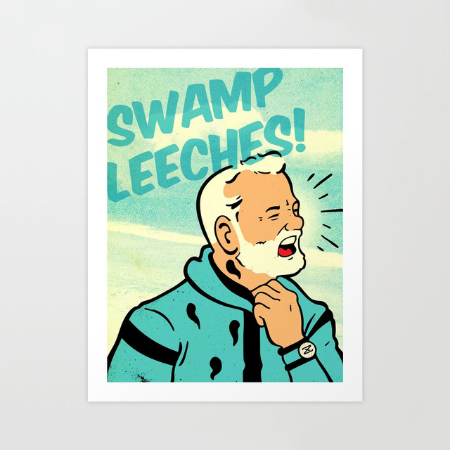 Swamp Leeches Print