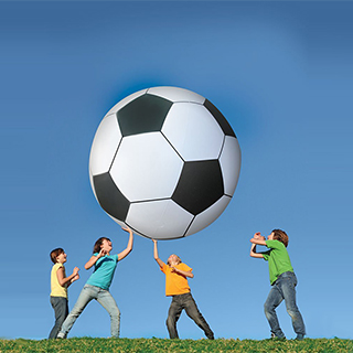 6 Foot Tall Inflatable Soccer Ball