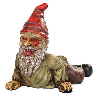 Crawling Zombie Garden Gnome Statue
