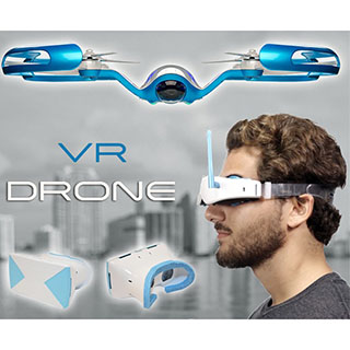 Drone with Virtual Reality Headset