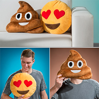Emoji Pillow and Poop Pillow