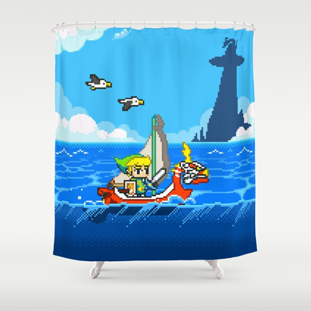 Legend of Zelda: Windwaker shower curtain