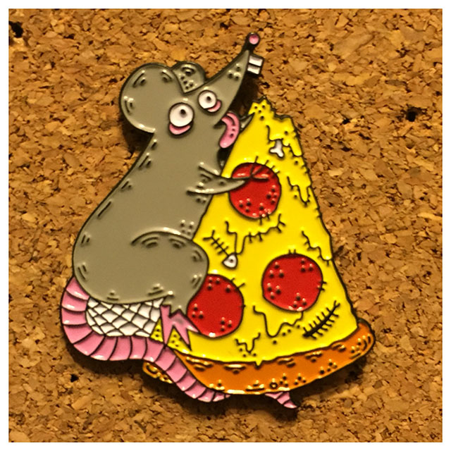 Pizza Rat pin