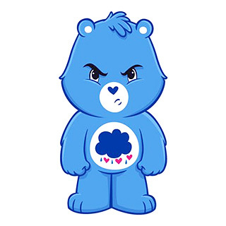 Grumpy Care Bear sticker
