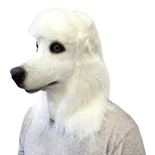 Creepy Realistic Poodle Mask
