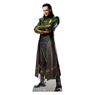 Life-Sized Cardboard Loki