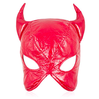 PVC Red Devil Mask