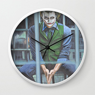 The Joker in Jail Clock