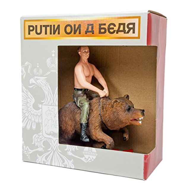 Putin on a Bear Figure