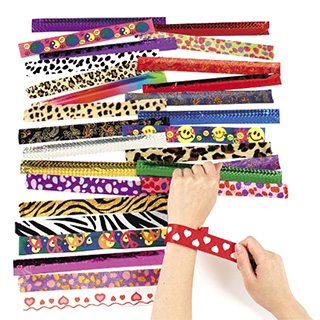 50 Assorted Slap Bracelets