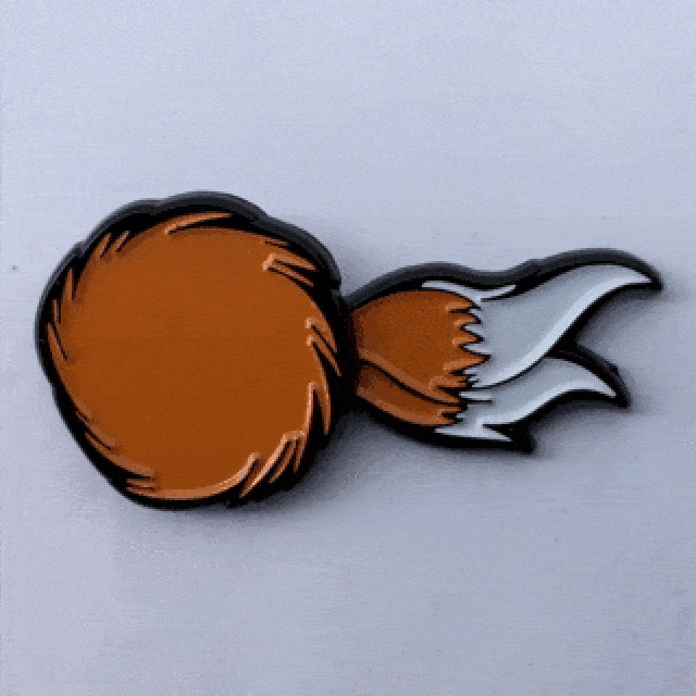 Spinning Tails Pin