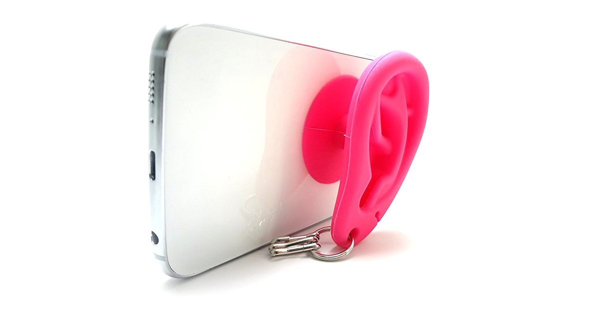 Silicone Ear Key Ring Phone Stand | drunkMall