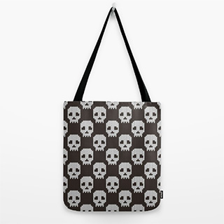 Knitted Skull Pattern Bag