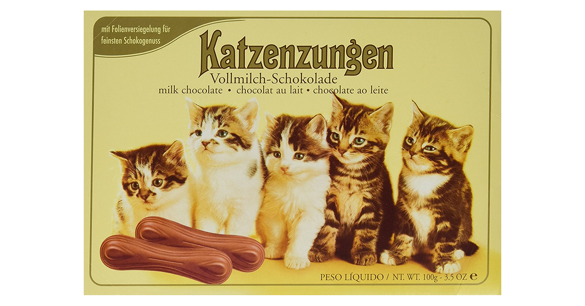 Chocolate Cat Tongues drunkMall