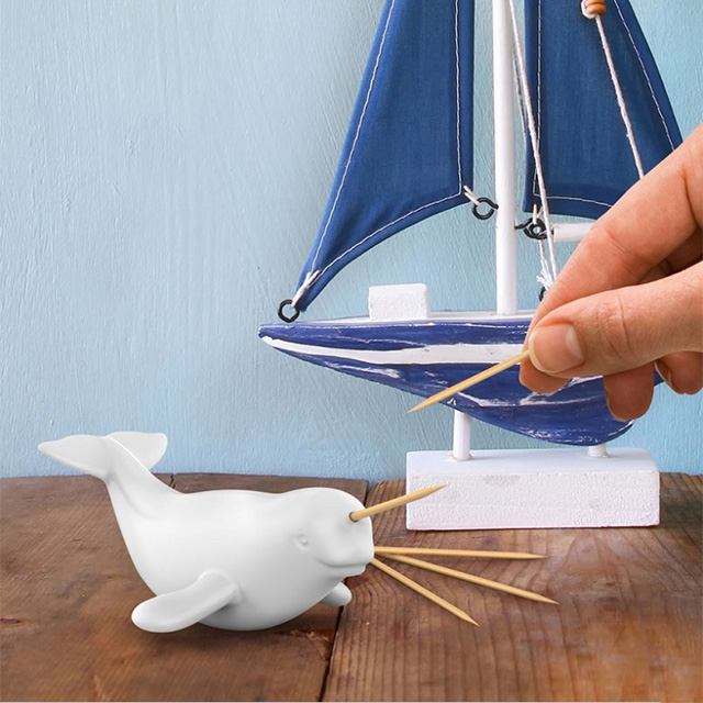 Narwhal Toothpick Holder