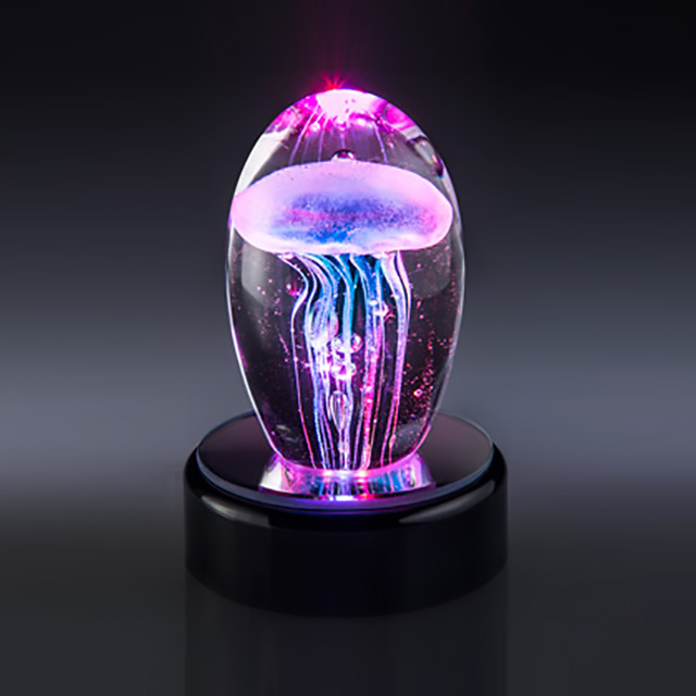 Glow in the Dark Glass Jellyfish