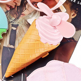 Pink Ice Cream Cone Fan