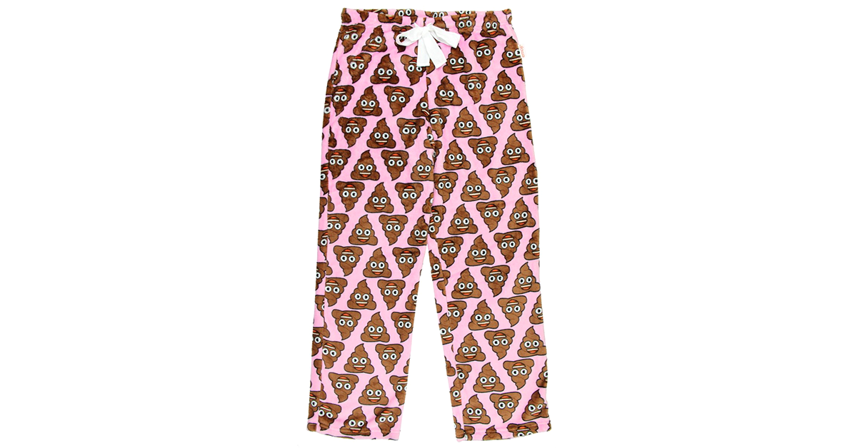 Poop Emoji Pajama Pants drunkMall