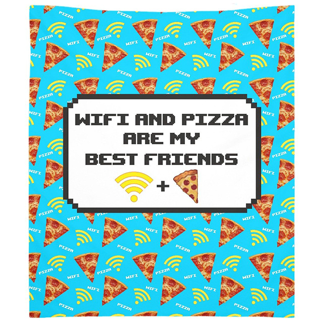 Wifi and Pizza Tapestry