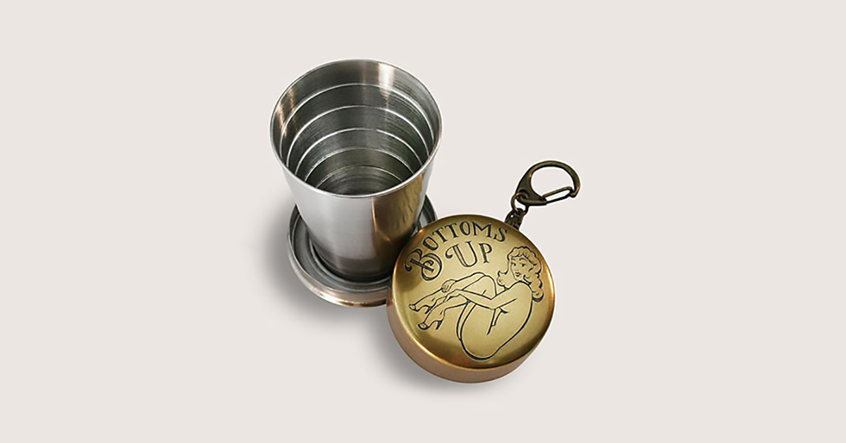 Portable Shot Glass Keychain drunkMall