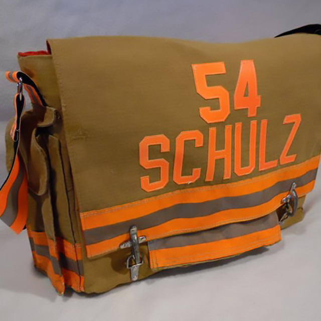 Recycled Firefighter Gear Laptop Bags
